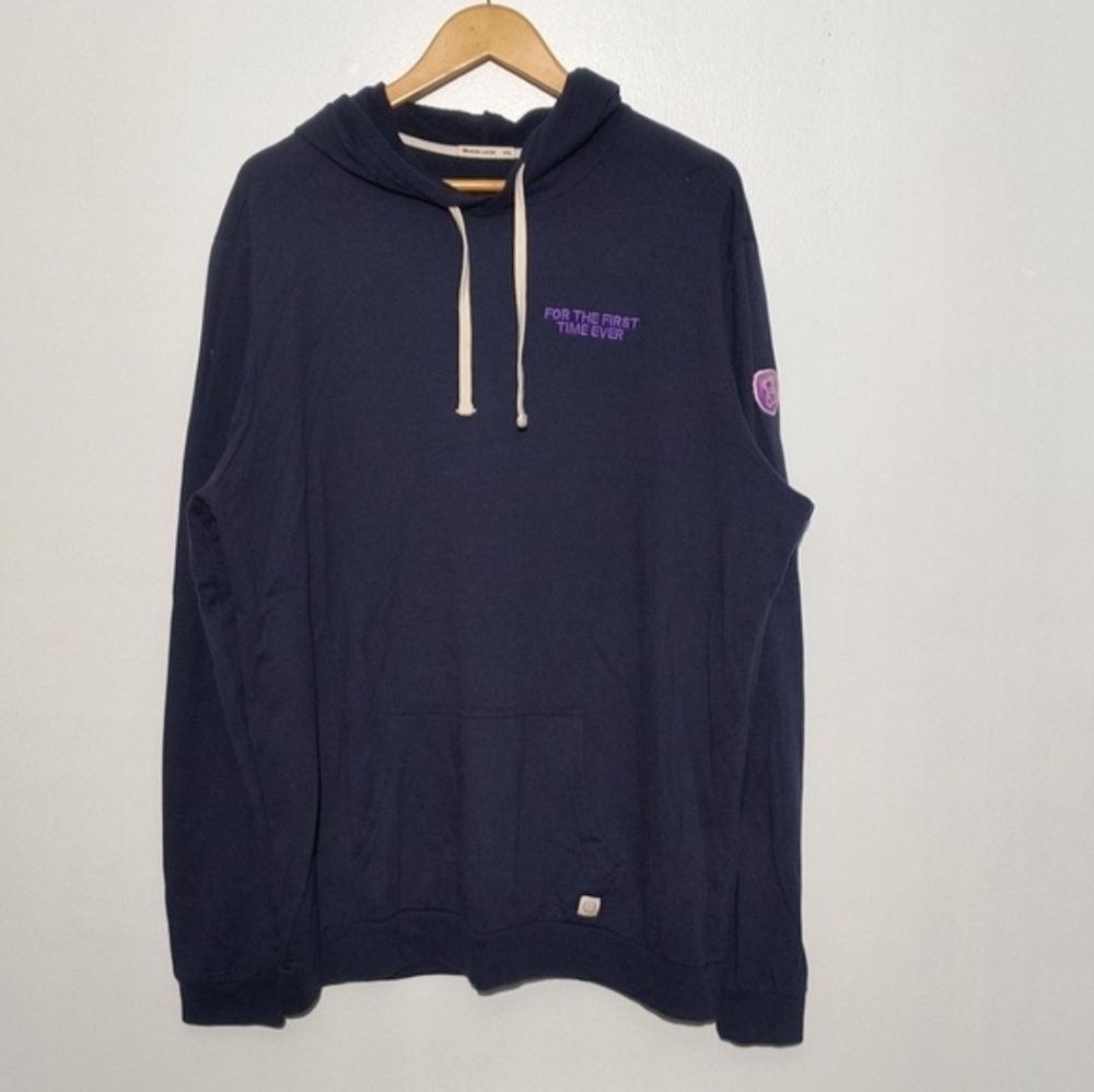 🔥 Marine Layer Deep Blue Long Sleeve Hoodie Shirt XXL